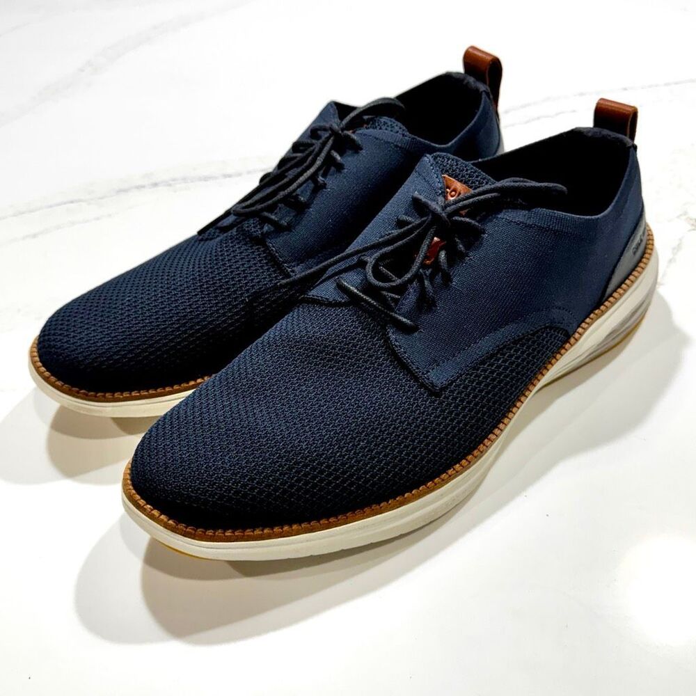 Cole Haan Hurrion Stitchlite Plain Toe Oxfords. Navy Blue. Size 13M.